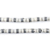 Silver-Inlaid Camel Bone Arabian Prayer Beads (10x6mm)