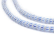 Blue & White Matte Chevron Beads (5mm) - The Bead Chest