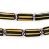 Yellow Jacket Chevron Beads
