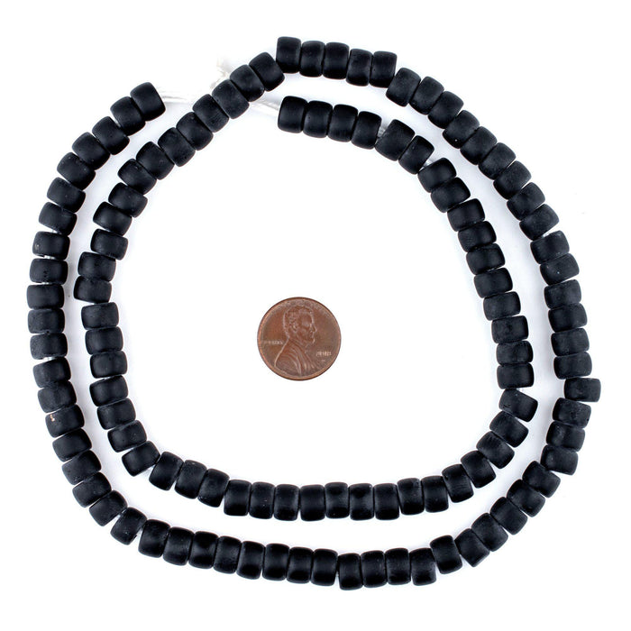 Black Padre Beads (8mm) - The Bead Chest