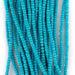 Blue Aqua Ghana Glass Beads (3mm) - The Bead Chest
