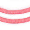 Neon Pink Vinyl Phono Record Beads (8mm)