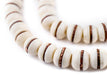 Copper-Inlaid White Bone Mala Beads (10mm) - The Bead Chest