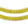 Yellow Java Glass Button Beads (8mm)