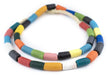 Multicolor Unpainted Krobo Beads (18x11mm) - The Bead Chest