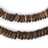 Chocolate Disk Coconut Shell Beads (10mm)