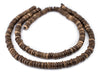 Chocolate Disk Coconut Shell Beads (10mm) - The Bead Chest