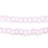 Pastel Pink White Heart Beads (6mm)