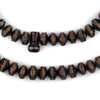 Copper-Inlaid Brown Saucer Arabian Prayer Beads (8mm)
