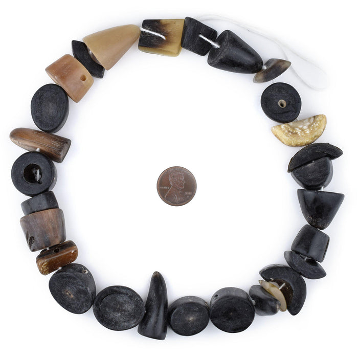 Natural Horn Chunk Beads - The Bead Chest