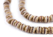 Copper-Inlaid Rustic Bone Mala Beads (6mm) - The Bead Chest