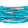 Blue Aqua Ghana Glass Beads (3mm)