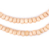Pastel Orange Bone Mala Beads (6mm)