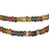 Faded Medley Baby Rondelle Java Glass Beads
