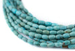 Blue Turquoise Rice Beads (5x3mm) - The Bead Chest