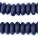 Jumbo Cobalt Blue Rondelle Recycled Glass Beads - The Bead Chest