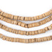 Cream Heishi Coconut Shell Beads (5mm) - The Bead Chest
