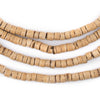 Cream Heishi Coconut Shell Beads (5mm)