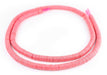 Neon Pink Vinyl Phono Record Beads (8mm) - The Bead Chest