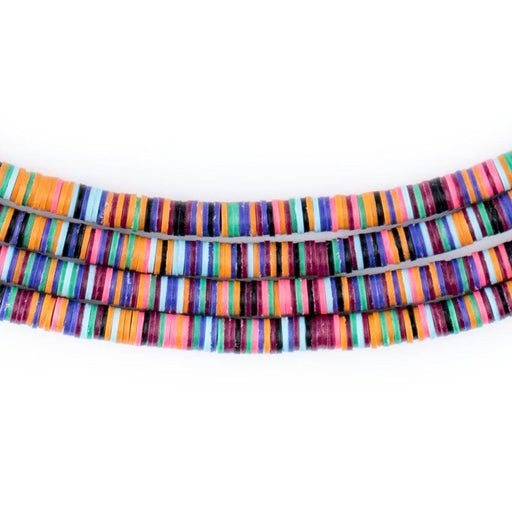 Vibrant Medley Vinyl Phono Record Beads (4mm) - The Bead Chest