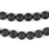 Matte Round Black Onyx Beads (10mm)