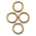 African Brass Money Ring Beads (Set of 4) - The Bead Chest