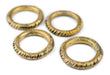 African Brass Money Ring Beads (Set of 4) - The Bead Chest