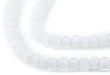 Clear White Heart Beads (6mm) - The Bead Chest