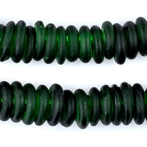 Green Annular Wound Dogon Beads - The Bead Chest
