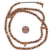 Brown Round Wooden Arabian Prayer Beads (6mm) - The Bead Chest