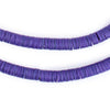 Royal Purple Vinyl Phono Record Beads (6mm)