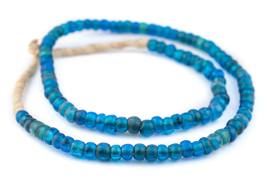 Old Translucent Brilliant Blue Padre Beads - The Bead Chest