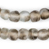 Groundhog Grey Swirl Recycled Glass Beads (14mm)