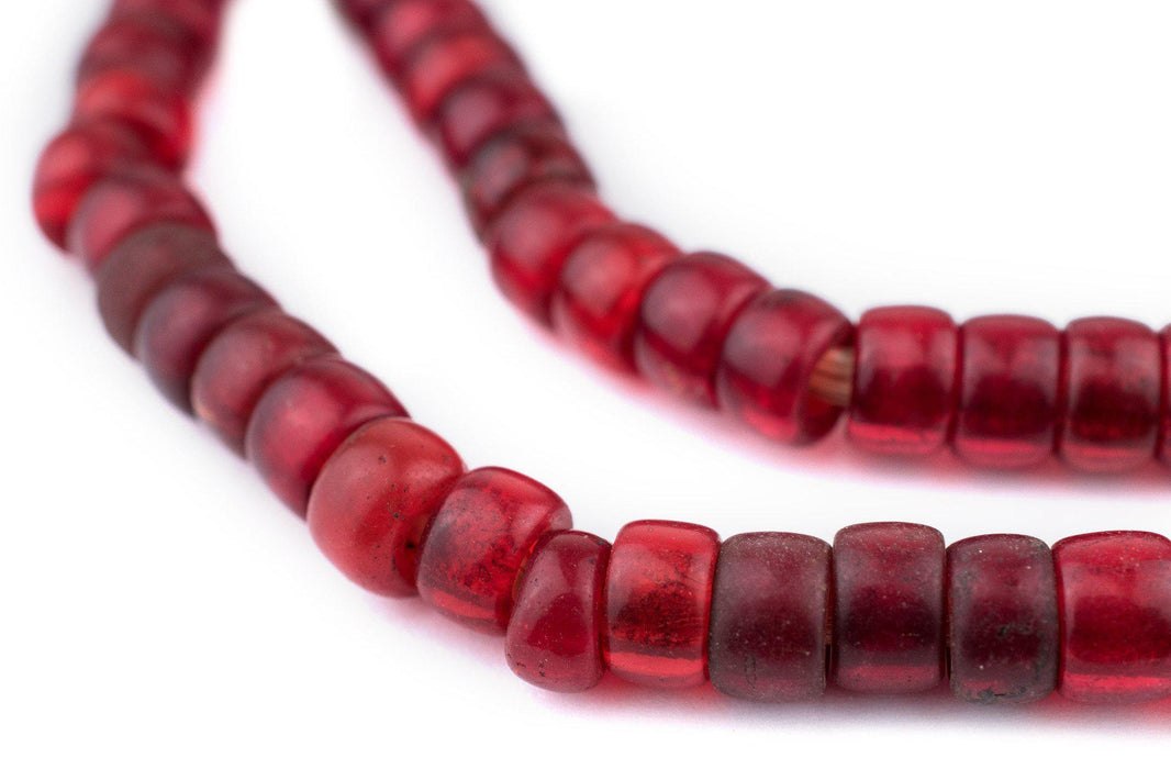 Old Translucent Red Padre Beads - The Bead Chest