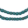 Teal Java Glass Beads (6-8mm)