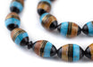 Turquoise & Amber Color Inlaid Arabian Prayer Beads (14x9mm) - The Bead Chest