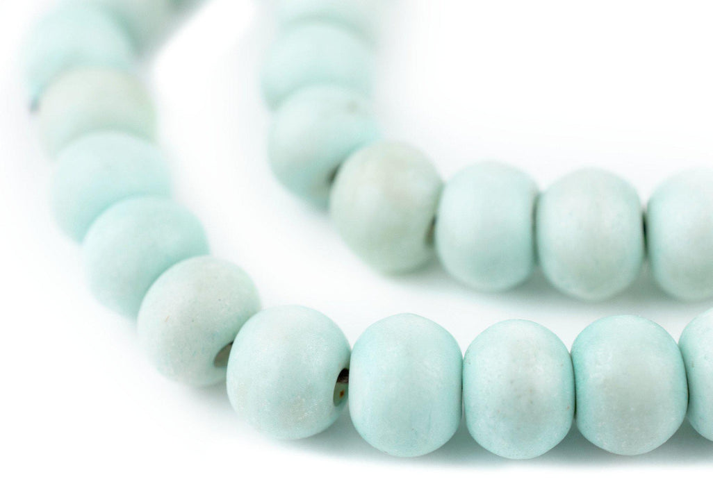 Baby Blue Bone Mala Beads (10mm) - The Bead Chest