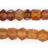 Old Amber Vaseline Cube Trade Beads