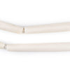 White Bone Hair Pipe Beads (3 inches, 75mm)