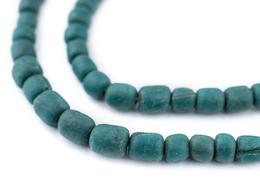 Teal Java Glass Beads (6-8mm) - The Bead Chest