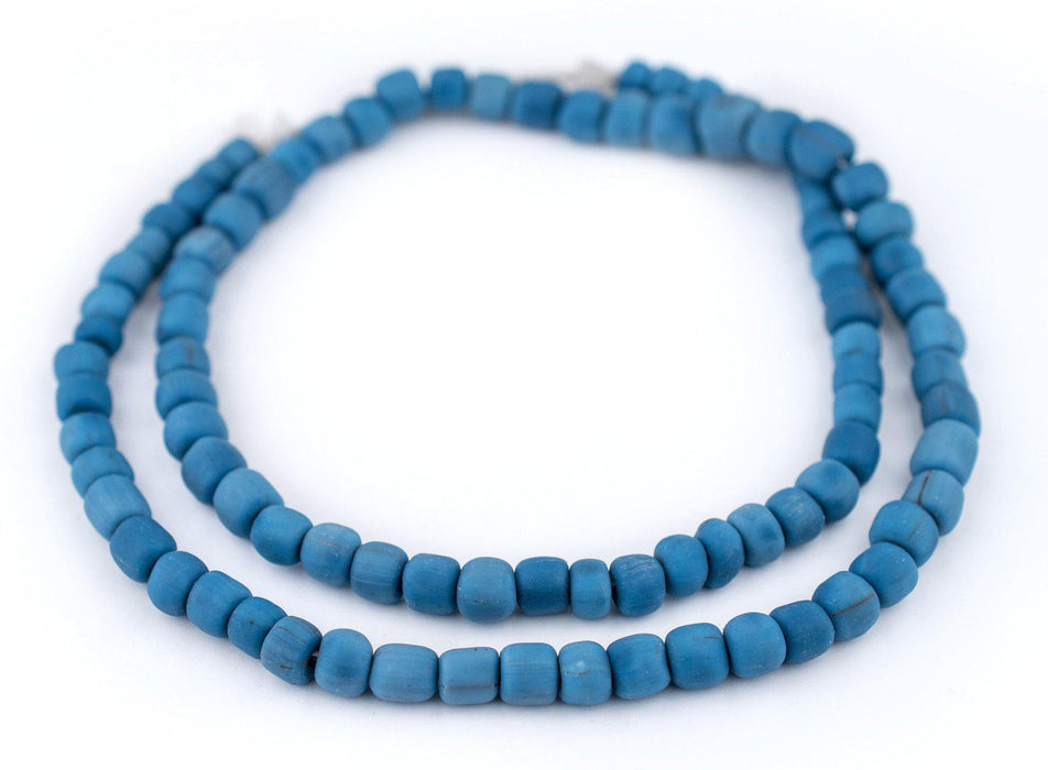 Blue Java Glass Beads (6-8mm) - The Bead Chest