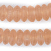 Jumbo Rose Rondelle Recycled Glass Beads