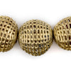 Jumbo Basket Design Brass Filigree Beads (27x28mm)