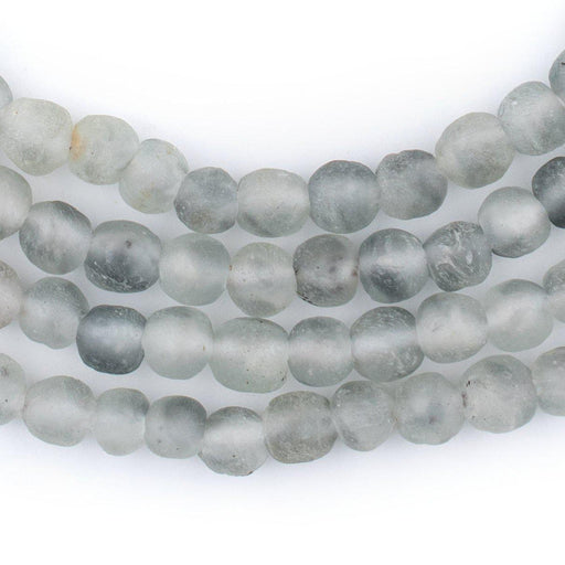 Grey Mist Recycled Glass Beads (7mm) - The Bead Chest