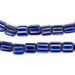 Small Blue Nepal Chevron Beads (10x8mm) - The Bead Chest