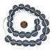 Charcoal Grey Flat Circular Java Recycled Glass Beads (15mm) — The Bead ...