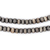 Black Carved Chevron Bone Mala Beads (6mm)