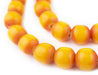 Round Kenya Amber Resin Beads (16mm) - The Bead Chest