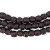Dark Purple Recycled Glass Beads (7mm)