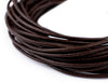 1.5mm Dark Brown Round Leather Cord (15ft)